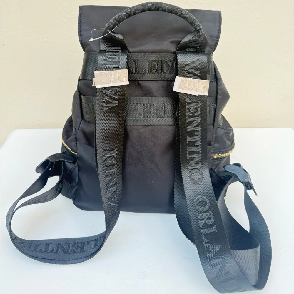 🎒Valentino Orlandi Black Backpack with Gold Accents 🎒✨ - Picture 3 of 16